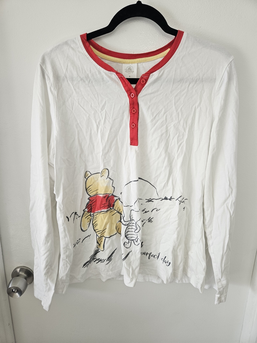 Winnie the Pooh White Pajama Set -XL Disney - Picture 1 of 8